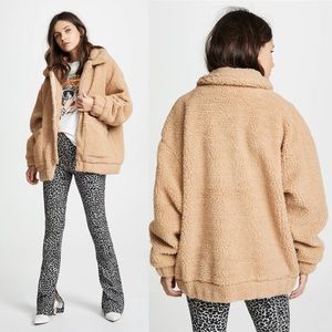 I.AM.GIA Pixie Teddy Coat In Caramel Size XS